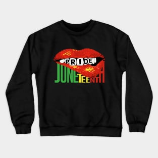 Pride Our Ancestors Juneteenth Celebrate Black Women Crewneck Sweatshirt